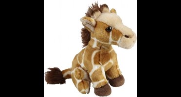 Ravensden Pluche giraffe knuffel - 18 cm - knuffeldieren - Giraffen safaridieren