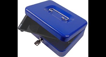 Sigma | Geldkist met sleutel | Blauw - groot model