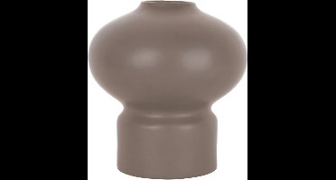 Present Time Vaas Eminent Sphere - Keramiek Taupe Bruin - Ø23x24,7cm