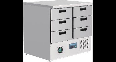 Polar G-Serie Koelwerkbank Met 6 Lades 240l - Polar FA440 - Horeca & Professioneel