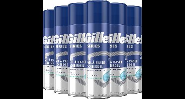 Gillette Series - Revitaliserende Scheergel - Met Groene Thee - Voordeelverpakking 6 x 200ml