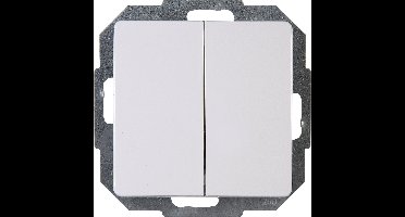 Kopp Paris Wissel-Wisselschakelaar - Dubbel Knops - 230 Volt - Arctic Wit