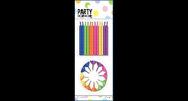 Haza Original Taartkaarsjes Met Houder 24 Stuks - Gratis Verzonden