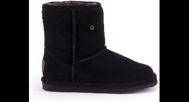 Warmbat - Kangaroo Women Suede - Zwarte Laarzen-36