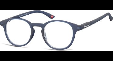 Montana Eyewear MR52A ronde leesbril +3.50 navy