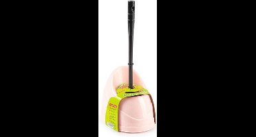 Toiletborstel/wc-borstel met houder 45 cm roze/zwart - Toiletborstelhouders / wc-borstelhouders