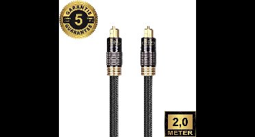 Ripa Connected Toslink Audio Kabel - 2M - Optische kabel - Optical naar Optical - Soundbar
