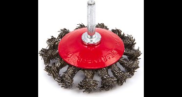 3 Stuks 75 mm Schijfborstel met gedraaid staaldraad met 6 mm Opname