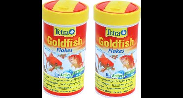 Tetra - Visvoer - Goldfish Flakes - Vissenvoer - 250 ml - 2 stuks