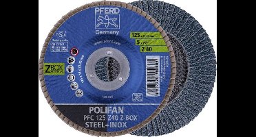 PFERD - Lamellenschijf Zirkonkorund (konisch) - PFC 125 Z 40 Z