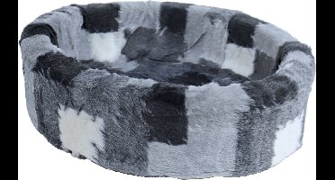 NapZZZ Hondenmand/Kattenmand - Mix Blok Grijs - 56 x 50 x 15 cm