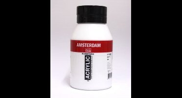 Amsterdam Acrylverf - Zinkwit - Acrylverf - Kunstschildersverf - Pigmentrijke verf - Sneldrogende verf - Dekwit - Verf voor canvas - Verf voor hout - Acrylverf sets - 1000 ml - Incl. Goodie