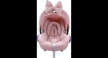 Wazzhappening - Maxi Cosi hoes set - oudroze - autostoelhoes