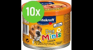 Vitakraft Dog Minis Kip Hondenworstjes 12 Stuks - hondensnack - 10 Verpakkingen