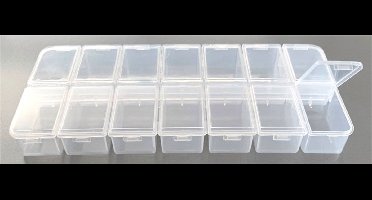 Opbergdoos 14 vaks met afzondelijke klepjes- 12294-9420