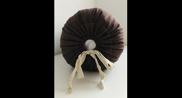 Gustiana® Losse Sloop/Hoes voor Rolkussen - Guling - Sluimerrol - L85 x B35 x ø20 cm - Bruin