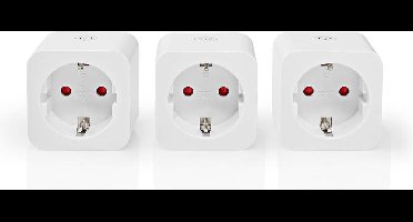 SmartLife Slimme Stekker - Wi-Fi - 3680 W - Type F (CEE 7/3) - 0 - 55 °C - Android / IOS - Wit - 3 Stuks