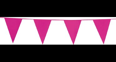 Vlaggenlijn Roze 10 meter - Verjaardag Feest Party Festival Poolparty Decoratie