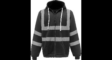 Yoko Full Zip Hooded Sweatshirt YHVK07 - Black - XL