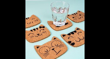 Winkee Kattenfamilie Onderzetters