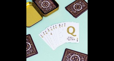 Whisky speelkaarten in metalen doos - Gentlemens Hardware