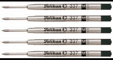 Pelikan balpenvulling 337 medium zwart 5 stuks