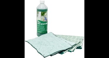 Bamboe Glasdoeken Microvezel Promo Doek Set, Groen