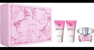Versace Bright Crystal Giftset - 50 ml eau de toilette spray + 50 ml showergel + 50 ml bodylotion - cadeauset voor dames