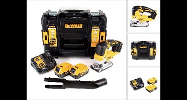 DeWalt DCS 334 M2 accu pendelzaag 18 V borstelloos + 2x accu 4,0 Ah + lader + TSTAK