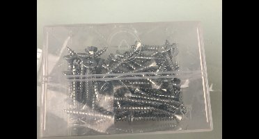 Hout schroeven. Platkop-pzd-2. Verzinkt. 5.0 x 40 mm. Lang. 50 stuks. Homefix.