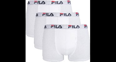 FILA - Heren Basic Boxershorts - 3 Pack - Maat L - Wit