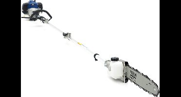 HBM 4 in 1 Bosmaaier / grastrimmer / heggenschaar / kettingzaag / boomzaag - 42,7 cc