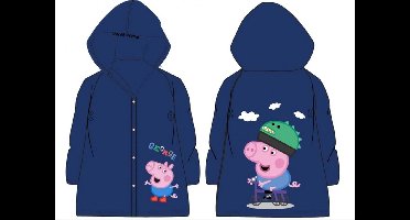 Peppa Pig Georges Regenjas Blauw Maat 116/128