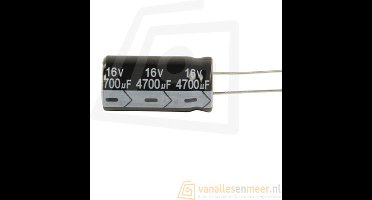 4700uF 16V Condensator 13x25