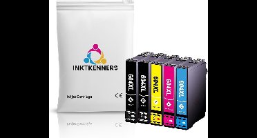 Inktcartridges Geschikt voor Epson 604 / 604XL | Multipack van 5 stuks Geschikt voor EPSON WorkForce WF-2910DWF - WF-2930DWF - WF-2935DWF - WF-2950DWF - XP-2200 - XP-2205 - XP-3200 - XP-3205 - XP-4200 - XP-4205