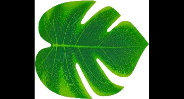 CHAKS - 4 Groene tropische bladeren 21 x 18 cm