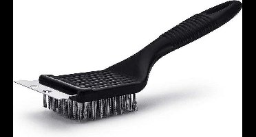 New Age Devi - BBQ Borstel - De Must-Have Barbecue Accessoire - Voor een Grondige Schoonmaak - Met BBQ Schraper - Gemaakt van Stevig Staal!