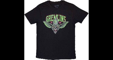 Gremlins - Stripe 1984 Green Logo Heren T-shirt - 2XL - Zwart
