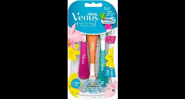 Gillette Venus Tropical scheerapparaat voor vrouwen - 3 stuks - Aloe Vera