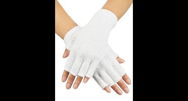 Vingerloze handschoenen wit