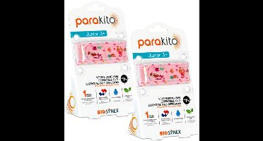 Parakito Kinderen - Anti-Muggen Armband Zeemeermin - Natuurlijk - Navulbaar - Tot 15 Dagen Bescherming per Navulling - Waterbestendig - 2 stuk
