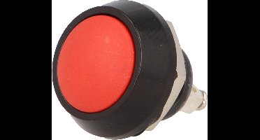 Push schakelaar - 12mm - SPST NO - 36V - Rood