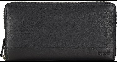 bugatti Portemonnee Atlanta Zip Continental Wallet Black Zwart