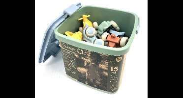 Viking Toys RE:LINE - Emmer Met 15 Voertuigen - Gemaakt Van 100% Gerecycled Plastic - Geschikt Vanaf 1 Jaar