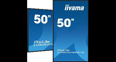 iiyama LH5065UHSB-B1AG beeldkrant Digitale signage flatscreen 125,7 cm (49.5") LCD Wifi 800 cd/m² 4K Ultra HD Zwart Type processor Android 11 24/7