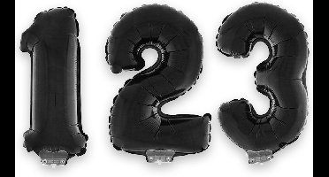 ESPA - Enorme zwarte aluminium cijfer ballon