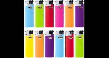 BIC Maxi J38 Elektronische Aanstekers - willekeurige kleuren - 20 stuks