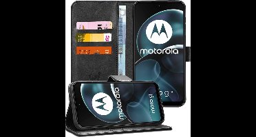 Hoesje geschikt voor Motorola Moto G14 - Portemonnee Book Case Zwart