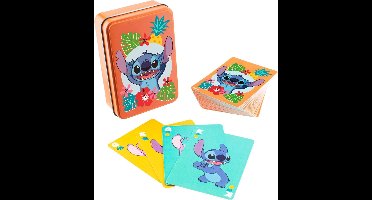 Paladone Disney Stitch Kaartspel - Met metalen doos - Voor rummy, poker, blackjack