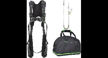 Kratos Complete set valbeveiliging Comfort - Werkpositielijn verstelbaar 2m - Maat M-L